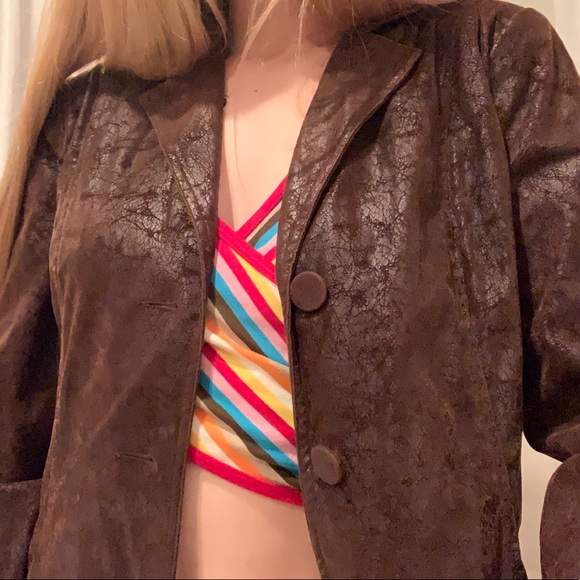 🌜RETRO “Worn in” Style Brown Rustic Jacket🌛 - Picture 1 of 5